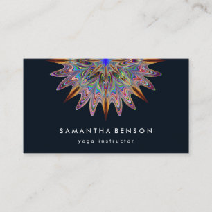 Carte De Visite Logo élégant Lotus Flower Yoga