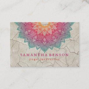 Carte De Visite Logo élégant Lotus Flower Yoga