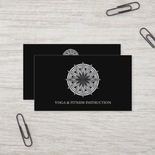 Carte De Visite Logo élégant Lotus Flower Yoga