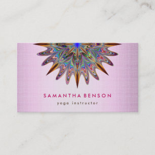 Carte De Visite Logo élégant Lotus Flower Yoga