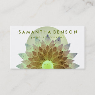 Carte De Visite Logo élégant Lotus Flower Yoga