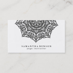 Carte De Visite Logo élégant Lotus Flower Yoga