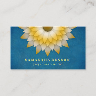 Carte De Visite Logo élégant Lotus Flower Yoga