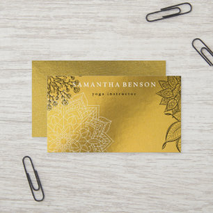 Carte De Visite Logo élégant Lotus Flower Yoga