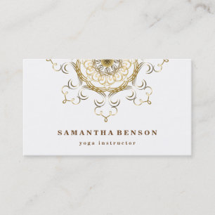 Carte De Visite Logo élégant Lotus Flower Yoga