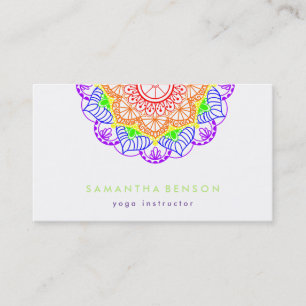 Carte De Visite Logo élégant Lotus Flower Yoga