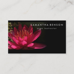 Carte De Visite Logo élégant Lotus Flower Yoga