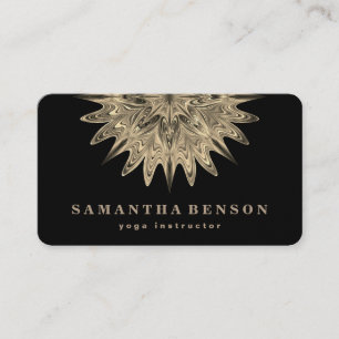 Carte De Visite Logo élégant Lotus Flower Yoga