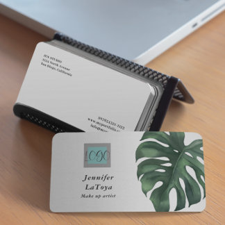 Carte De Visite Logo élégant Monstera