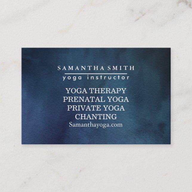Carte De Visite Logo élégant Yoga méditation Lotus Fleurs (Devant)