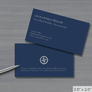 Carte De Visite Logo en argent simple et élégant