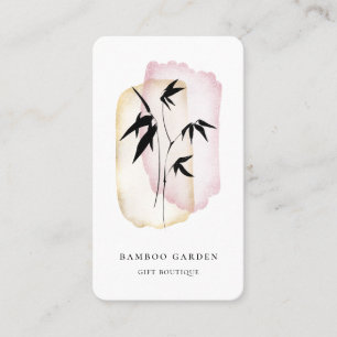Carte De Visite Logo en bambou Abstrait