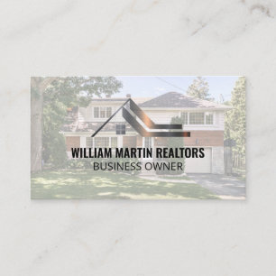 Carte De Visite Logo en métal immobilier Maison de quartier