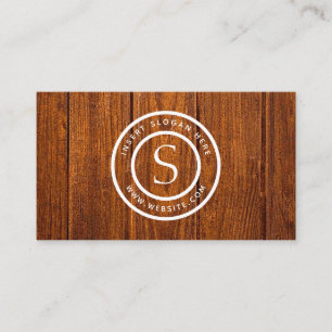 Carte De Visite Logo Entreprise Rustique
