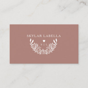 Carte De Visite Logo et monogramme floraux modernes en ligne