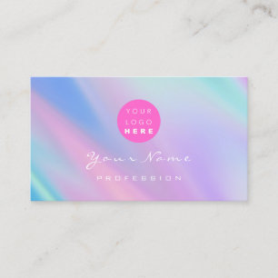 Carte De Visite Logo Eyelash maquillage ongles cheveux Holographe 