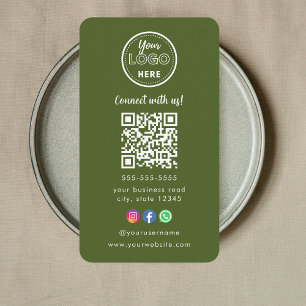 Carte De Visite Logo Facebook professionnel Qr Code Instagram