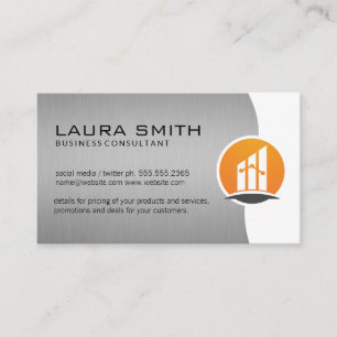 Carte De Visite Logo Finance Entreprise Réalisateur