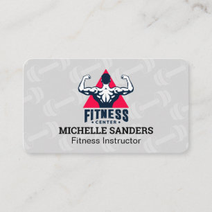 Carte De Visite Logo Fitness Entraîneur Personnel Santé