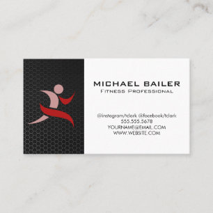 Carte De Visite Logo Fitness moderne   Santé