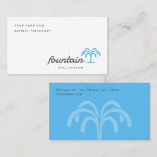 Carte De Visite Logo Fontaine à Eau Moderne