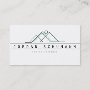 Carte De Visite Logo géométrique de montagne   Entreprise personna