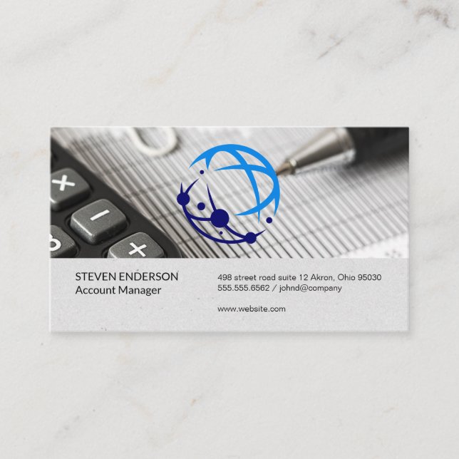 Carte De Visite Logo Global Tech | Rapports financiers (Devant)