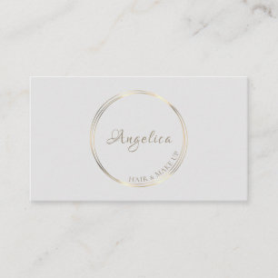 Carte De Visite Logo Gold Circles