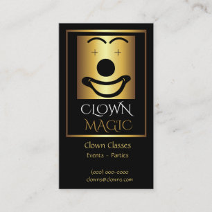 Carte De Visite Logo Gold Clown