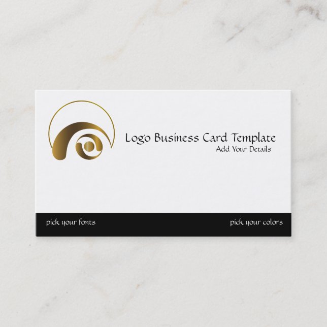 Carte De Visite Logo Gold Crop Circles - Logo Reiki Simple (Devant)