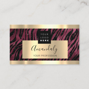 Carte De Visite Logo Gold des Services d'investissement en finance