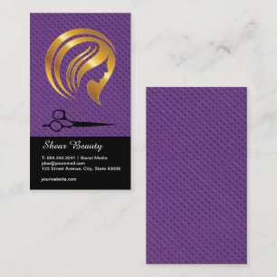 Carte De Visite Logo Golden Beauty   Ciseaux salons