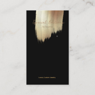 Carte De Visite Logo Golden Swash Écran d'oreille noir