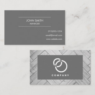 Carte De Visite Logo Herringbone moderne