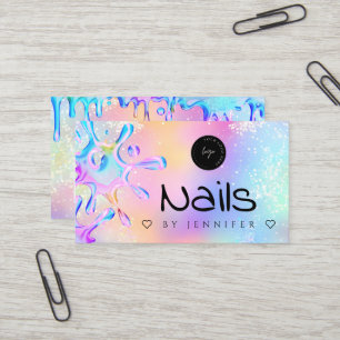 Carte De Visite Logo Holographique Parties scintillant Polonaise N