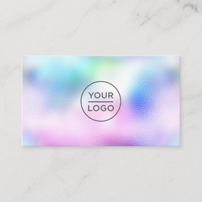 Carte De Visite Logo holographique personnalisé (Devant)