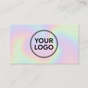 Carte De Visite Logo holographique personnalisé simple tout servi