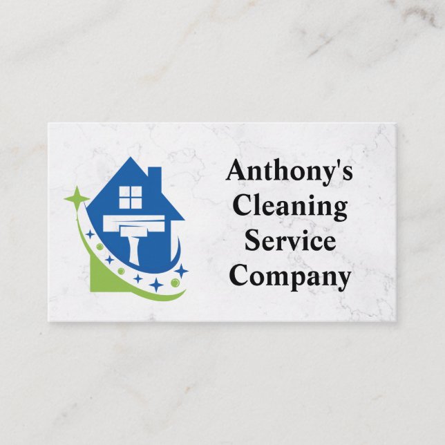 Carte De Visite Logo House Clean Squeegee | Sanitifiant (Devant)