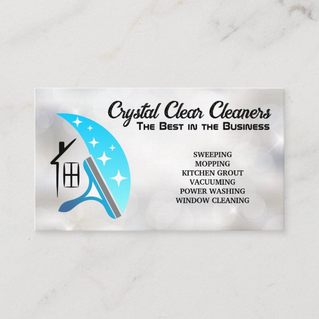 Carte De Visite Logo House Squeegee | Éclairer (Devant)