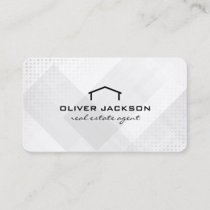 Carte De Visite Logo Immobilier Minimaliste Propriétés