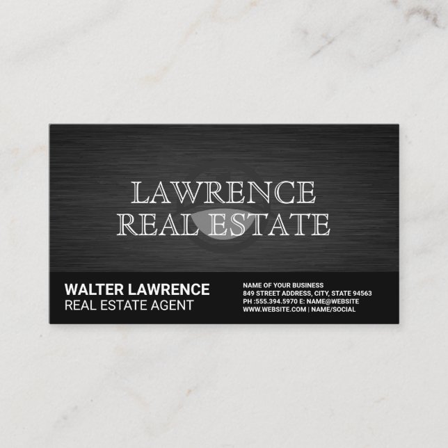 Carte De Visite Logo immobilier | Professionnel élégant (Devant)