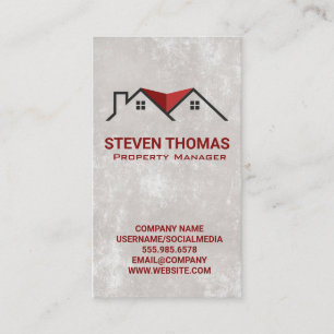 Carte De Visite Logo immobilier résidentiel