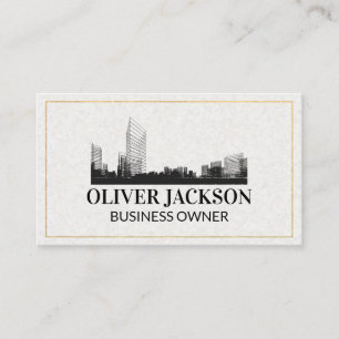 Carte De Visite Logo immobilier   Schéma de construction