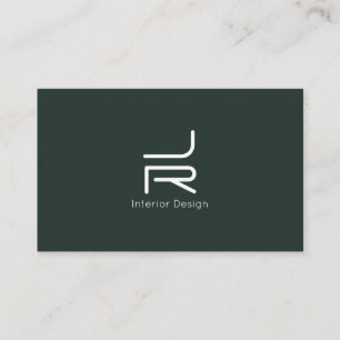 Carte De Visite Logo initial minimal abstrait moderne