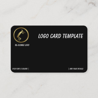 Carte de visite Logo Kokopelli Or