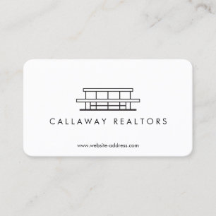 Carte De Visite Logo Logo II Immobilier moderne unique