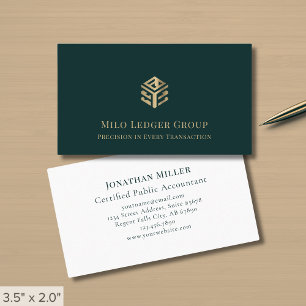 Carte De Visite Logo Luxe Moderne Simple