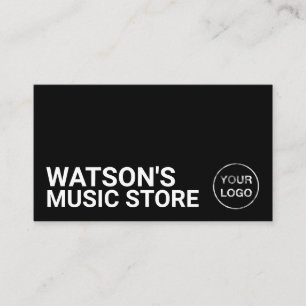 Carte De Visite Logo, magasin de musique en option