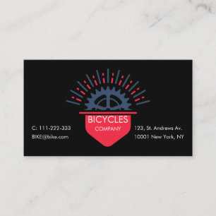 Carte De Visite Logo Magasin de vélos, réparation et personnalisat