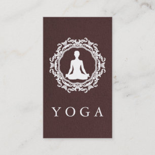 Carte De Visite Logo Mandala Élégant Yoga Santé Guérison